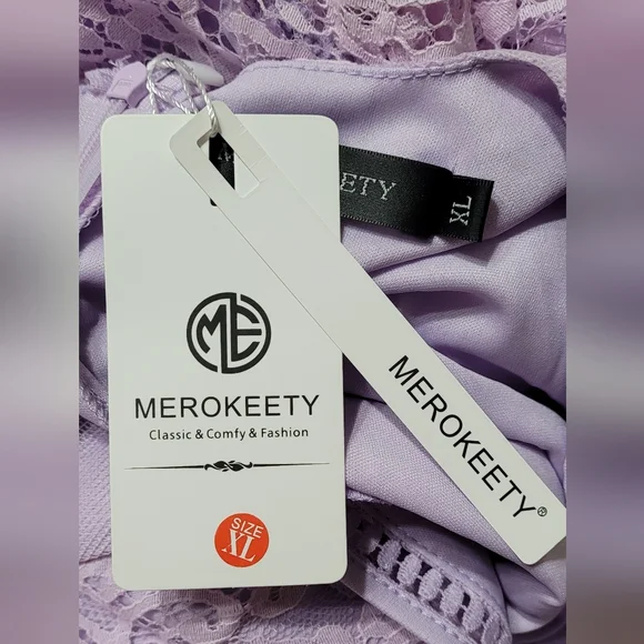 Flutter Sleeve Lace Eyelet Maxi Dress - Picture 5 of 8